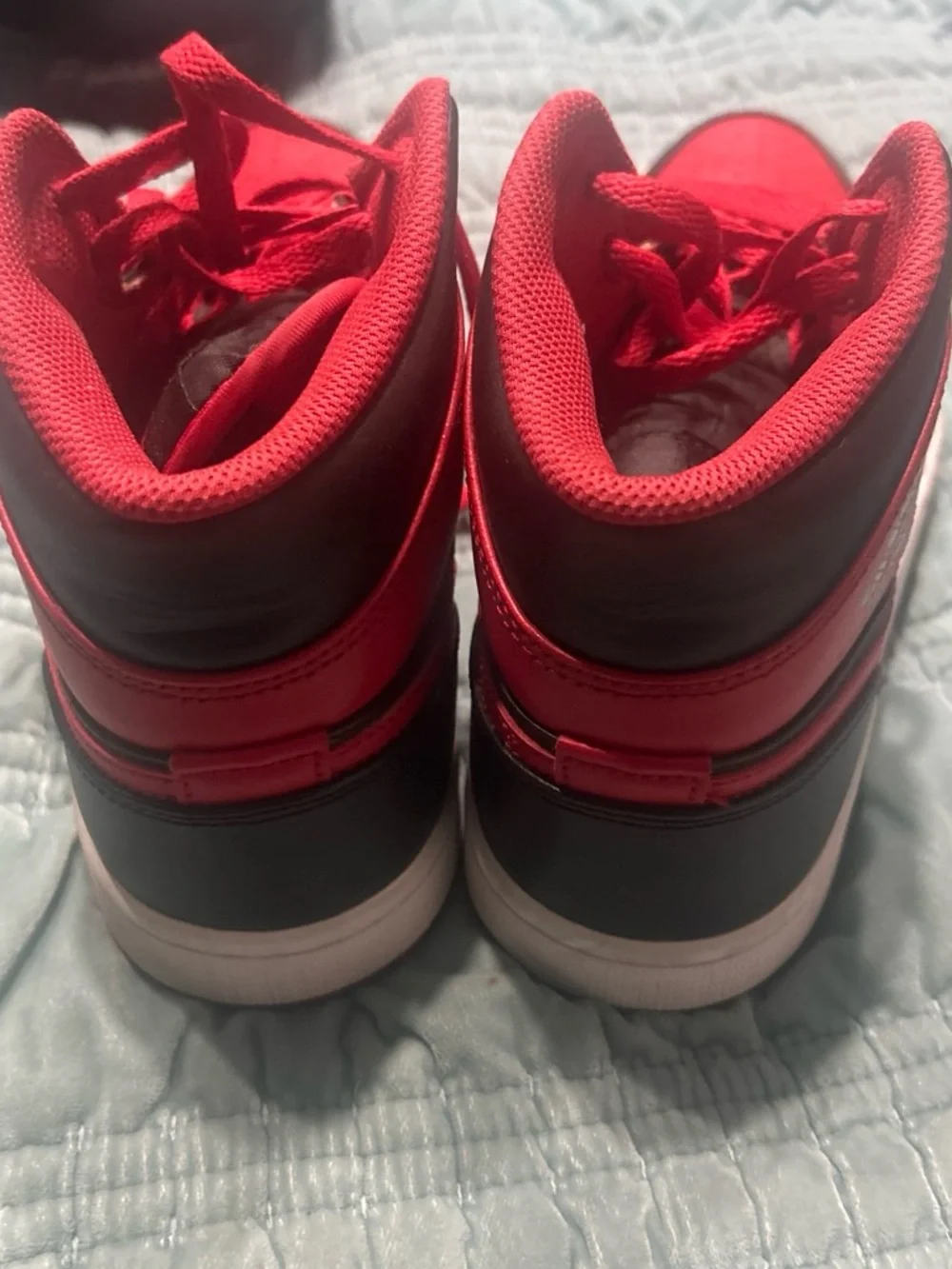 Jordan Men's High-Top Sneakers in Red and Black